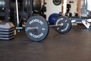 barebell at a physical therapy clinic